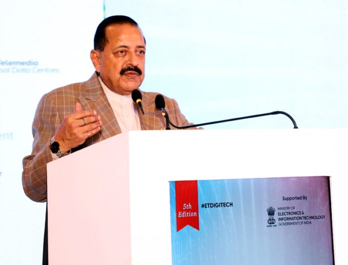 Union Minister Dr. Jitendra Singh addressing the Economic Times Union Minister Dr. Jitendra Singh addressing the Economic Times