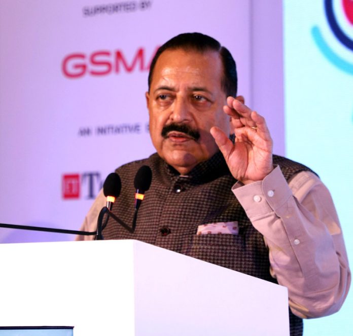 Union Minister Dr. Jitendra Singh addressing the “ET 5G Congress” organised by the Economic Times at New Delhi on Monday. Union Minister Dr. Jitendra Singh addressing the “ET 5G Congress” organised by the Economic Times at New Delhi on Monday.