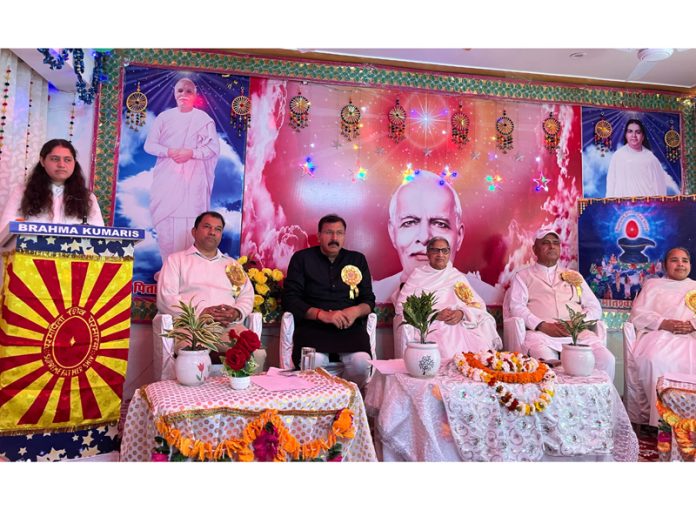 A speaker addressing a function organized in Jammu on Sunday.