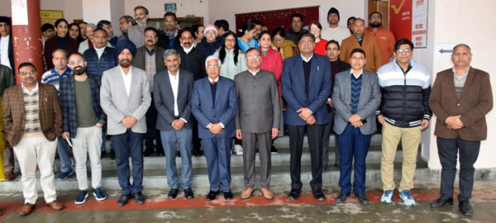 Vice-Chancellors of JU and SMVDU with other guests and resource persons at the workshop. Vice-Chancellors of JU and SMVDU with other guests and resource persons at the workshop.