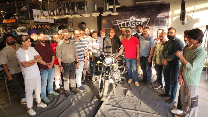 Vikas Rathore, MD Reliance Motors launching Classic 650 at Newplot on Thursday.