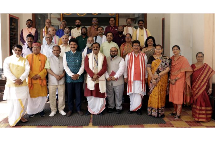 Vice Chancellors of three CSUs posing along with others during an event on Tuesday. Vice Chancellors of three CSUs posing along with others during an event on Tuesday.