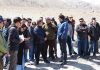 CEC, LAHDC Leh, Tashi Gyalson and others during visit to Igoo Phey to identify land for development of project under Swadesh Darshan 2.0.