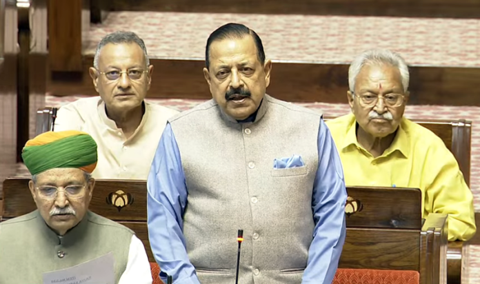 Union Minister Dr Jitendra Singh speaking in the Rajya Sabha on Thursday.Union Minister Dr Jitendra Singh speaking in the Rajya Sabha on Thursday. Union Minister Dr Jitendra Singh speaking in the Rajya Sabha on Thursday.