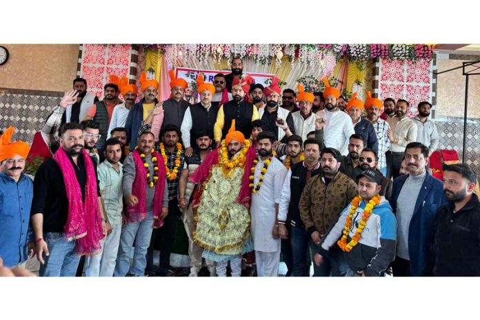 Yuva Rajput Sabha leaders with newly inducted youth.