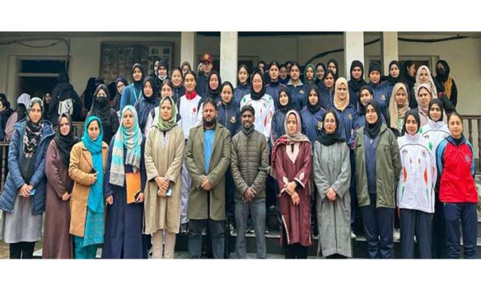 Participants of two-month MSME awareness program posing for group photograph during concluding function at NIT Srinagar.