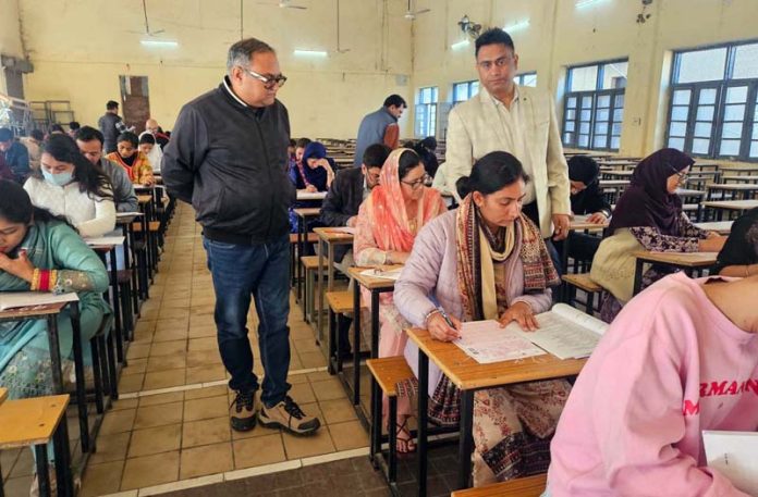 Students appearing in Entrance Test for admission to B. Ed & B.Sc Nursing courses in IGNOU.