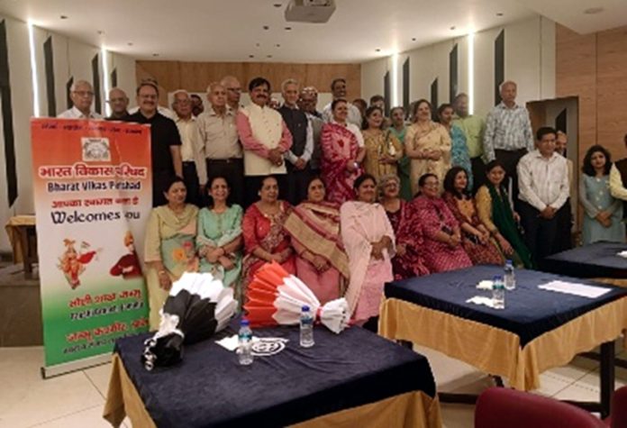 The newly elected team of BVP Taushi Branch posing for a group photograph on Monday.