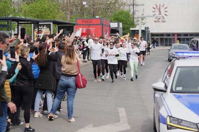 After cycling to France, Serbia's protesting students run to Brussels to stir EU attention
