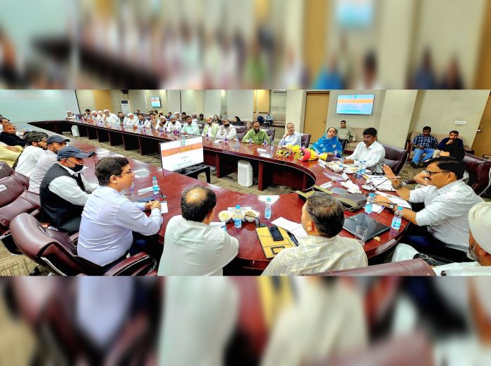 Javed Rana interacts with tribal leaders at Panchayat Bhavan-19