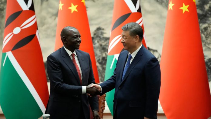 Kenyan president vows closer ties to  China during visit amid Trump's trade war