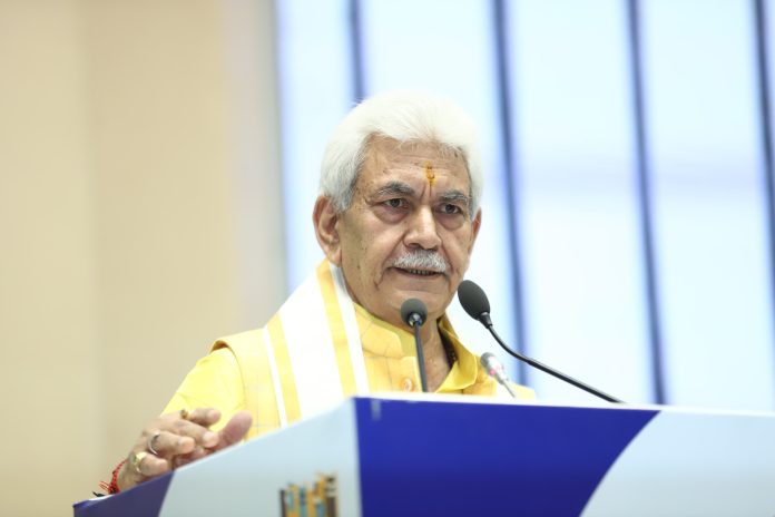 LG Sinha Addresses Balaji Foundation’s ‘Bharat Shiksha Summit’ At New Delhi