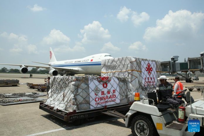 7th batch of emergency humanitarian aid supplies by Chinese govt arrives in Myanmar 7th batch of emergency humanitarian aid supplies by Chinese govt arrives in Myanmar