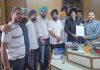 A delegation handing over a memorandum of demands to X-En Irrigation Division 2 in Jammu.