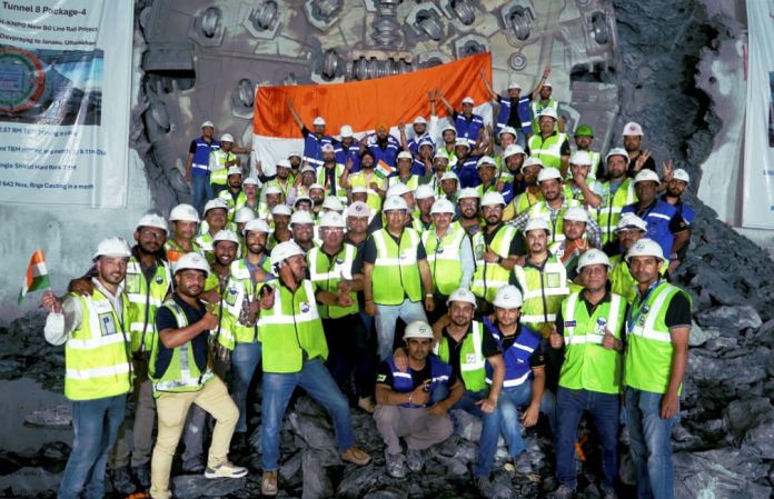 Indias longest rail tunnel
