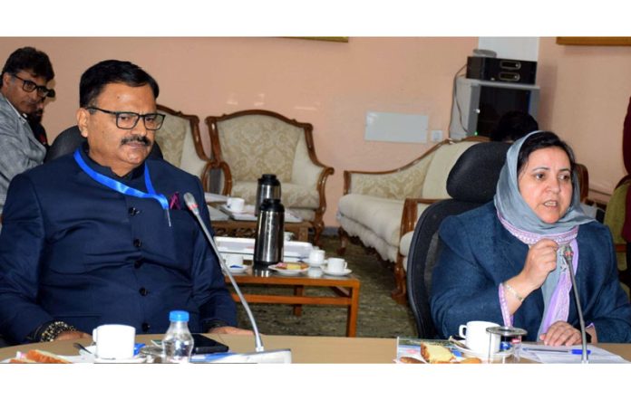 Minister Sakeena Itoo interacting with public delegations and students on Sunday. Minister Sakeena Itoo interacting with public delegations and students on Sunday.