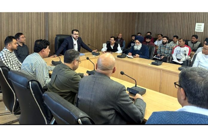 MD JPDCL, Yasin M Choudhary chairing a meeting of officers on Sunday. MD JPDCL, Yasin M Choudhary chairing a meeting of officers on Sunday.