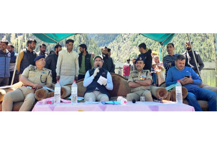 DC Rajesh Kumar Shavan during public outreach camp on Monday. DC Rajesh Kumar Shavan during public outreach camp on Monday.