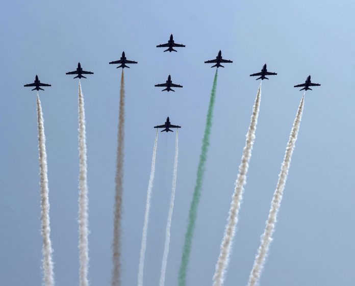 IAF's Surya Kiran pilots paint Ranchi sky with tri-colour