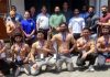 Bodybuilders posing for group photograph at Jammu.