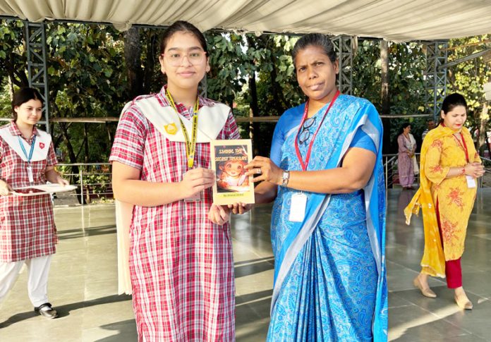Presentation Convent Jammu releasing poetry book of Shranya Jandial. Presentation Convent Jammu releasing poetry book of Shranya Jandial.