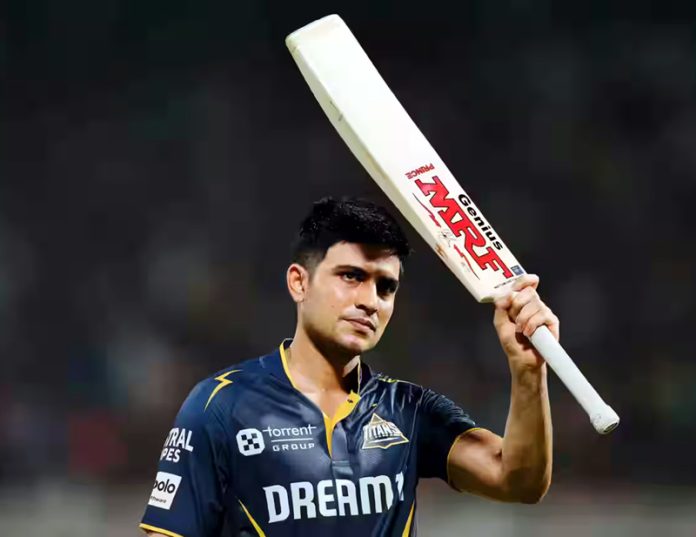 Shubman Gill raising his bat after scoring 90 runs against Kolkata Knight Riders. Shubman Gill raising his bat after scoring 90 runs against Kolkata Knight Riders.