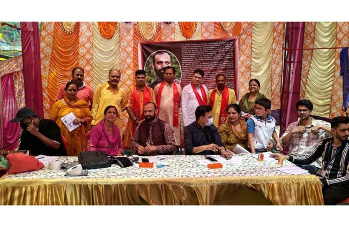 HoD Cardiology GMC & SSH Jammu Dr Sushil Sharma examining patients at Nagrota. HoD Cardiology GMC & SSH Jammu Dr Sushil Sharma examining patients at Nagrota.