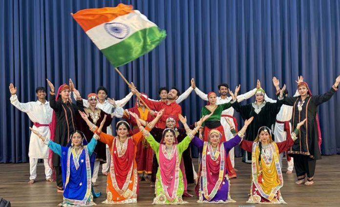 Artists of Natrang performing at IIT Jammu on Wednesday. Artists of Natrang performing at IIT Jammu on Wednesday.