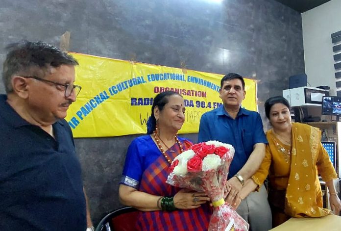 Former CS, Tamil Nadu Dr C K Garayali during a function at Radio Sharda Jammu on Wednesday.