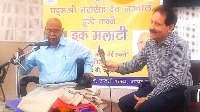 A speaker addressing during an event organized by JKAACL in Jammu on Thursday.