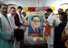 BJP leaders paying tribute to Dr Ambedkar at Jammu on Tuesday.