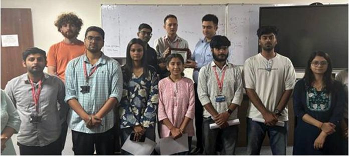 Successful students in campus placement at CUJ.