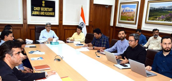 Chief Secretary launching IEC campaign on Saturday.