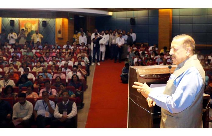 Union Minister Dr. Jitendra Singh delivering keynote address at the 