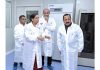 Union Minister Dr Jitendra Singh going around different specialised sections and inquiring about ongoing clinical trials at BRIC-inStem, Bengaluru on Thursday.