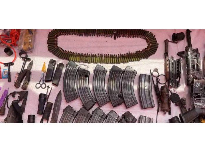 Arms and ammunition recovered during Kathua encounters.