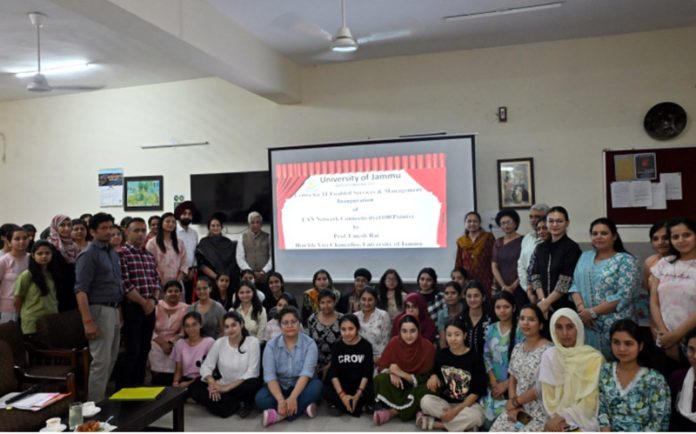 JU VC along with faculty members and students posing for group photograph on Friday. JU VC along with faculty members and students posing for group photograph on Friday.