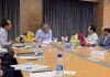 Union Secretary Food & Public Distribution, Sanjeev Chopra chairing a meeting at Jammu on Thursday.