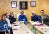 CEC Tashi Gyalson chairing a meeting in Leh.