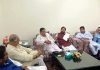 Senior Cong leaders during meeting in Jammu on Tuesday.