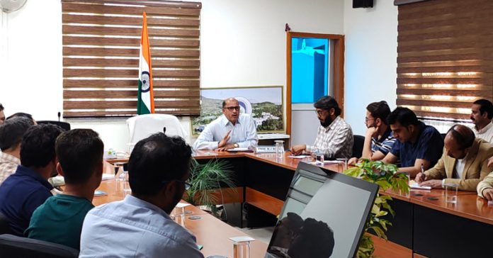 Dean Academic Affairs of BGSBU chairing a meeting on Thursday.