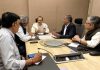 Union Minister Dr. Jitendra Singh holding a meeting of Directors of the CSIR Institutes, at Hyderabad.