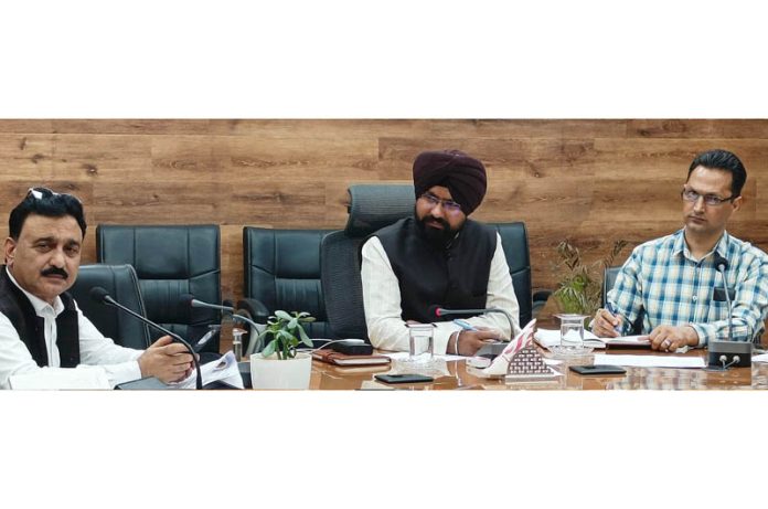 DC Doda chairing a meeting on Tuesday. DC Doda chairing a meeting on Tuesday.