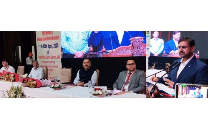 Minister Satish Sharma speaking during an event at Jammu on Friday. Minister Satish Sharma speaking during an event at Jammu on Friday.