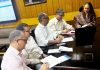 Commissioner Secretary Forest Sheetal Nanda chairing a meeting on Monday.