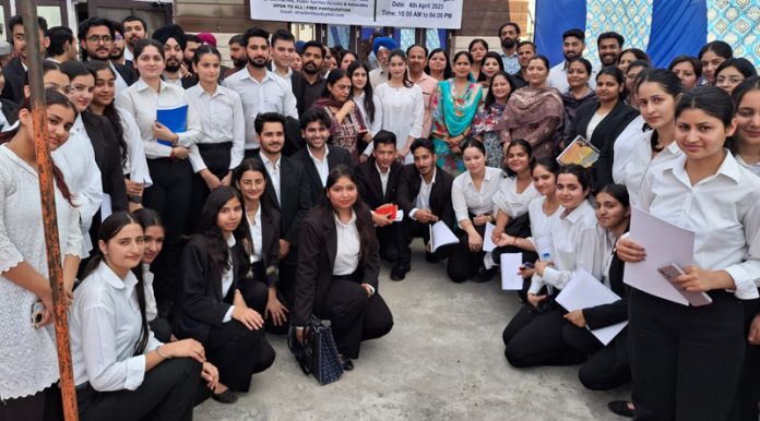 Participants of the Legal Aid & Literacy Camp organised by JU Law School.