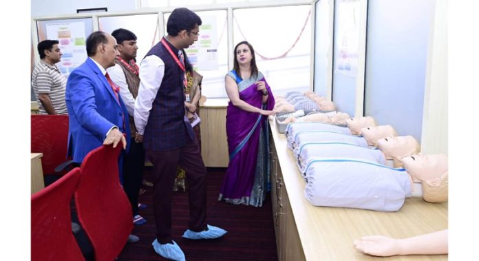 CEO of the Shrine Board visiting Skill & Simulation Lab of SMVDIME.