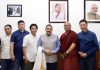 A delegation from Zanskar, led by Stanzin Lakpa, Councillor, LAHDC Kargil meeting Union Minister Dr. Jitendra Singh at New Delhi.