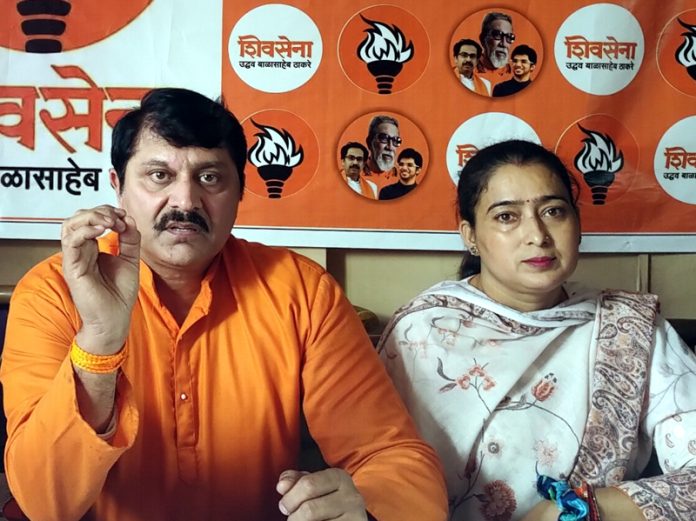 Shiv Sena (Thakeray) Manish Sahni at a press conference in Jammu on Friday. Shiv Sena (Thakeray) Manish Sahni at a press conference in Jammu on Friday.