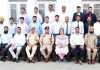 Police officers participating in a training program at SKPA Udhampur posing for a group photograph.